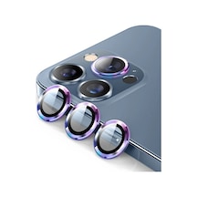 Ally İphone 13 Pro -13 Pro Max 3d Metal Çerçeveli Kamera Lens Koruyucu- 5775 Mh-hs1853-2098