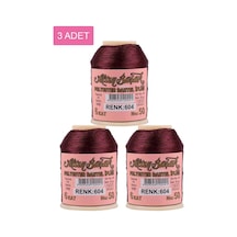 3 Adet Altınbaşak Oya Ve Dantel İpi 20 Gr - Royaleks - No: 604 Çok Renkli
