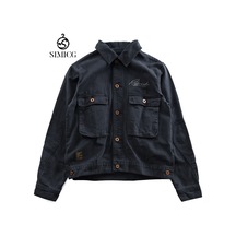 Erkekler İçin Günlük Kot Ceket Koyu Mavi Erkekler İçin Günlük Kot Ceket Koyu Mavi