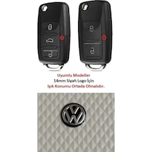 Volkswagen Anahtar Logosu Amblemi +a Kalite 14 Mm 1.4 Cm 2 Adet