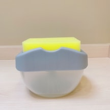 Yeni Gri Sabunluk Pompası Sünger Ile Manuel Temizleme Sıvısı Dağıtıcı Konteyner Manuel Pres Sabun Organizatör Mutfak Aracı Cocina