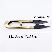 Mini boyutlu Çok Amaçlı Metal gövdeli Seramik Uçlu Temizleme U Makası