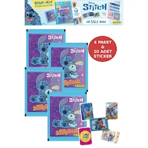 4 Paket Stitch Panini Süper Scrapbook Çıkartma 20 Adet Sticker