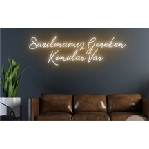 Twins Led Sarılmamız Gereken Konular Var Yazılı Neon Tabela Amber Model:model:18533366 Amber