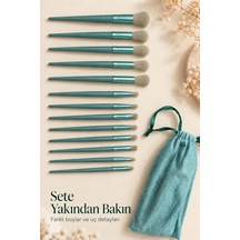 Göz Farı Allık Fondöten İçin Uygun 13'lü Makyaj Fırçası Seti Kompakt Tasarım - Lisinya 59170591