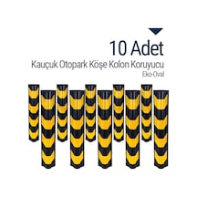 Kauçuk Otopark Köşe Kolon Koruyucu, Koruma Eko-Oval Onlu Set (534230873)