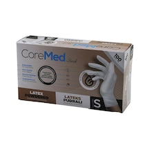 Coremed Bimel S Beden Pudralı Muayene Eldiveni 100lü 5580