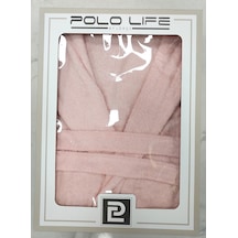Polo Life Kutulu Bamboo Tek Bornoz Şalyaka-pembe Xxl Beden Pembe