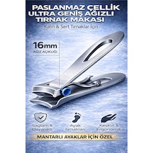 Ultra Geniş Ağızlı Paslanmaz Çelik Kalın Ve Sert Tırnaklar İçin Profesyonel Pens Makas