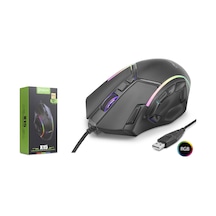 Mkespn X15 Gaming Mouse 12800 Dpı 12 Tuş Makro 1000hz Rgb - Siyah Diğer