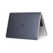 Arabulalaca Apple Uyumlu MacBook Air 13" A1932 Hardcase Kılıf Parlak Siyah