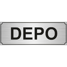 Depo Yönlendirme Levhası 5Cmx20Cm Gümüş Renk Metal