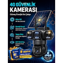 6mp 4g Sım Kartlı Güneş Enerjili Solar Güvenlik Kamerası Kablosuz Dış Mekan Kamera Hareket Algılama Ip66