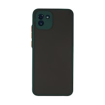 Samsung Uyumlu Galaxy A03 Kılıf Montreal Silikon Kapak - Yeşil 0.2M-Çok Renkli