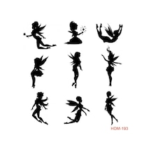 Peri Temalı Stencil Şablon 25x25 Cm