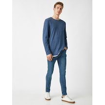 Koton Super Skinny Fit Kot Pantolon - Justin Jean Petrol 1kam43584md