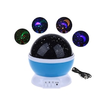 Starmaster 5 Volt Yıldız Yansıtmalı Küre Tip Gece Lambası Klc-03 Çok Renkli