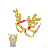 Yılbaşı Gözlük - Altın