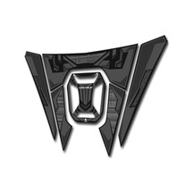 Hades Rks Reale 125 Uyumlu Tank Pad Seti Karbon Gri Depo Koruma Siyah
