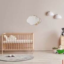 30x20 Cm Bulut Formlu Kırılmaz Pleksi Duvar Aynası - Çocuk Odası Güvenli Ayna Diğer
