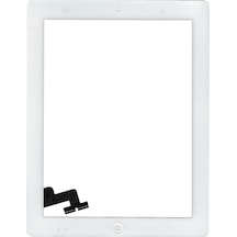 Apple Uyumlu İpad 2 A1395 Butonlu Dokunmatik Beyaz Tt