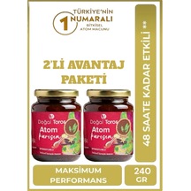 2 X 240 Gr Doğal Toros Atom Çakşır Ballı Ginsengli Polenli Macun