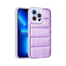 Apple Uyumlu iPhone 12 Pro Max Kamera Korumalı Aihttgli Renkli Tchs Seksek Kılıf-mor Mor