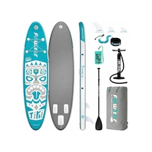 Tiki Mavi Şişme Sup Board/stand Up Paddle Board Pati Dostu Yüzey 320x83x15 Cm