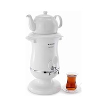 Arçelik K3285P Porselen Demlikli Semaver Beyaz (Teşhir)