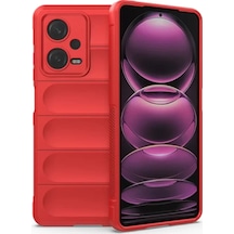 Newface Xiaomi Redmi Note 12 4g Kılıf Optimum Silikon - Kırmızı
