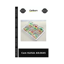 Özel Üretim Dekoratif Masaüstü Şık Aksesuar Modern Ev Ofis Cam Küllük Alk3645