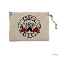 Guns N Roses Light 1 Krem Clutch Astarlı Cüzdan / El Çantası