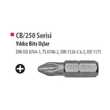Ceta Form Cb/250 Yıldız Bits Uç Ph0x25 Mm