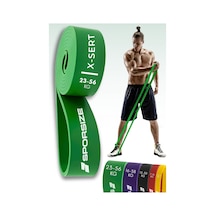 30 + 38 Kg Power Loop Direnç Bandı Kas Geliştirme Fitness Crossfit Barfiks Lastiği Yeşil