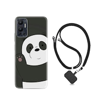 Infınıx Hot 12 Kılıf Ipli Boyun Askılı Desenli Silikon Hello Panda 1709