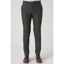White Stone Alcobaça P1026 Slim Fit Kumaş Pantolon Yeşil Yeşil