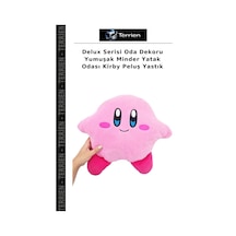 Delux Serisi Oda Dekoru Yumuşak Minder Yatak Odası Kirby Peluş Yastık Çok Renkli