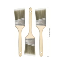 Willowhaven Gray Beyaz 3lü 2 5inç Açılı Boya Fırçası Seti