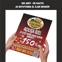 El İlanı 500 Adet Broşür / Ücretsiz Tasarım / Tasarım Bizden
