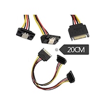 Sata Power Hdd Güç Çoklayıcı 90 Derece Klipsli