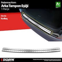 S-dizayn Skoda Kodiaq Krom Arka Tampon Eşiği 2016 Üzeri