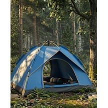 Otomatik Kamp Çadırı 200x135x135 Cm Su Geçirmez Kolay Kurulum Taşınabilir Mavi