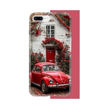İphone 7 Plus-8 Plus Uyumlu Kırmızı Vos Vos Uv Baskılı Silikon Kılıf Renkli