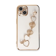iPhone  Uyumlu  14 Plus Kılıf Esila Silikon - Beyaz Çok Renkli