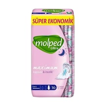 Molped Ultra Süper Ekonomik Hijyenik Ped Gece 16lı 2'li Ekonomik Paket - 2 Adet Tarı