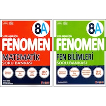 Fenomen 8. Sınıf Lgs Matematik A + Fen Bilimleri A Soru Bankası 2 Kitap