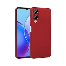 Zore Vivo Y17s Kılıf Nvth Premier Silikon Kapak - Kırmızı