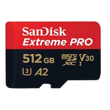 Sandisk 512 Gb Extreme Pro Microsdxc Kart + Sd Adaptörü + Rescuepro Deluxe, 200 Mb/sn'ye Kadar, A2 Uygulama Performansı, Uhs-ı, Sınıf 10, U3, V30 İle