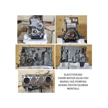 Yarım Motor Blok Fıat Marea Yağ Pompası Krank Piston Segman Montajlı Alt Karterden Üste Kadar Dolu Krank Keçeler Yağ Pompası Piston Kolları 1