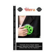 Temizlik Ürünü Köpek Sahibi Çamaşır Makinesi Uyumlu Yıkanabilir Silikon Pati Tüy Toz Toplayıcı